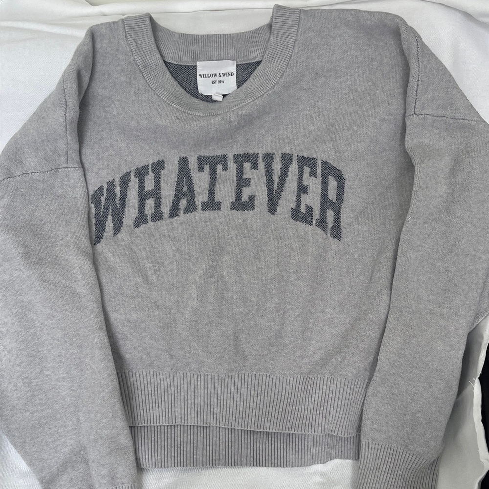 Gray Crew Neck Sweater